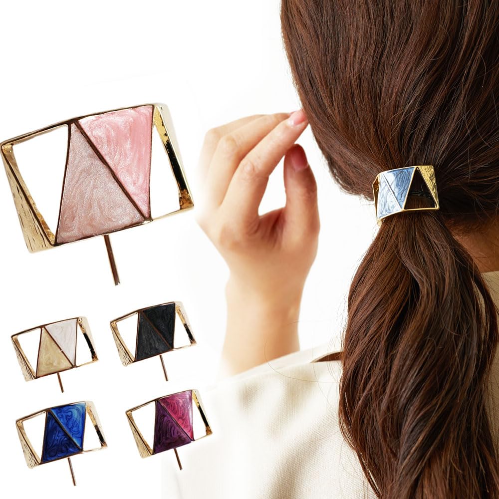 Amazon | Melody Accessory 選べる 2TONE トライアングル ポニーフック